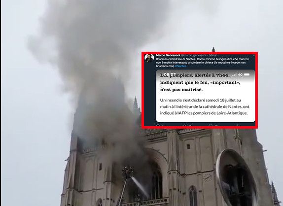 Marco Gervasoni, l’incendio della cattedrale di Nantes e «le moschee che non bruciano mai»