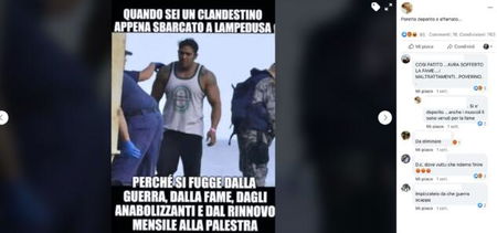 La foto bufala del migrante ‘palestrato’ sbarcato a Lampedusa article-post