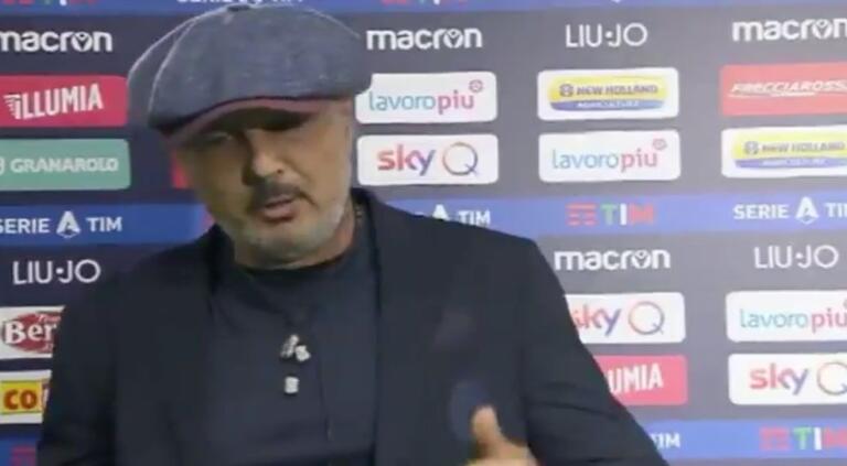 Mihajilovic dice che Caressa è «quello piccolino là, marito della Parodi» | VIDEO