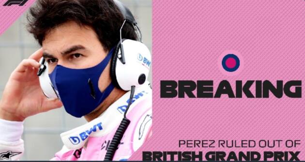 Il pilota di Formula 1 Sergio Perez positivo al coronavirus: cosa succede ora article-post