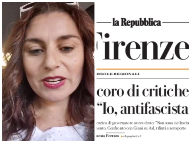Susanna Ceccardi dice che è antifascista, ma ciò aveva senso quando il regime era «bello potente»