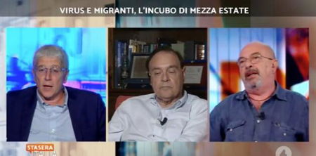 Vauro contro Giordano: «Non posso avere il chihuahua da sotto mentre parlo» | VIDEO article-post