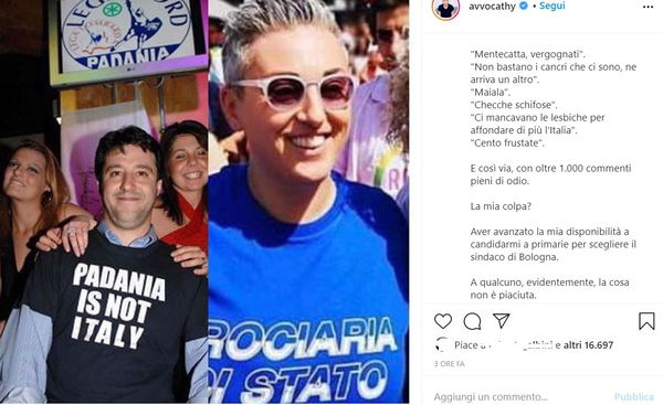 Cathy La Torre, vittima di odio online per un post (sbagliato) della Lega, risponde a Salvini