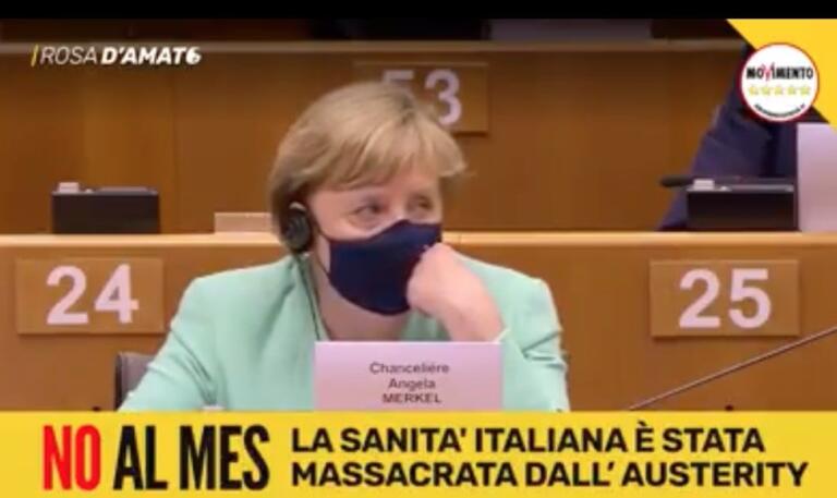 La faccia di Angela Merkel quando l’eurodeputata M5S la chiama «padrona dell’Europa»