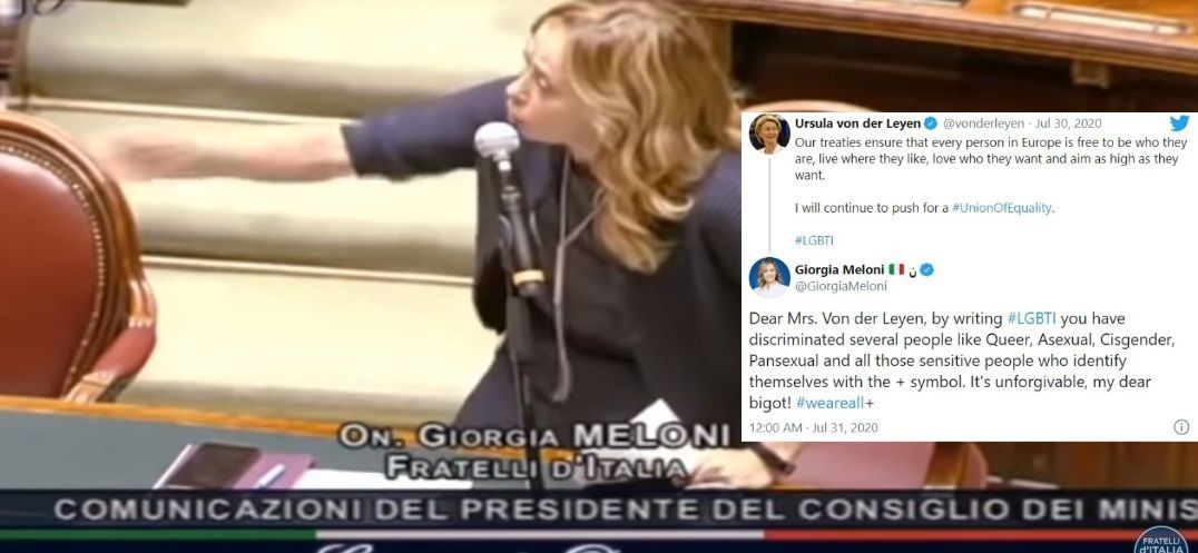 Ursula von der Leyen a favore dei diritti LGBTIQ, Meloni risponde scimmiottando i membri della comunità article-post
