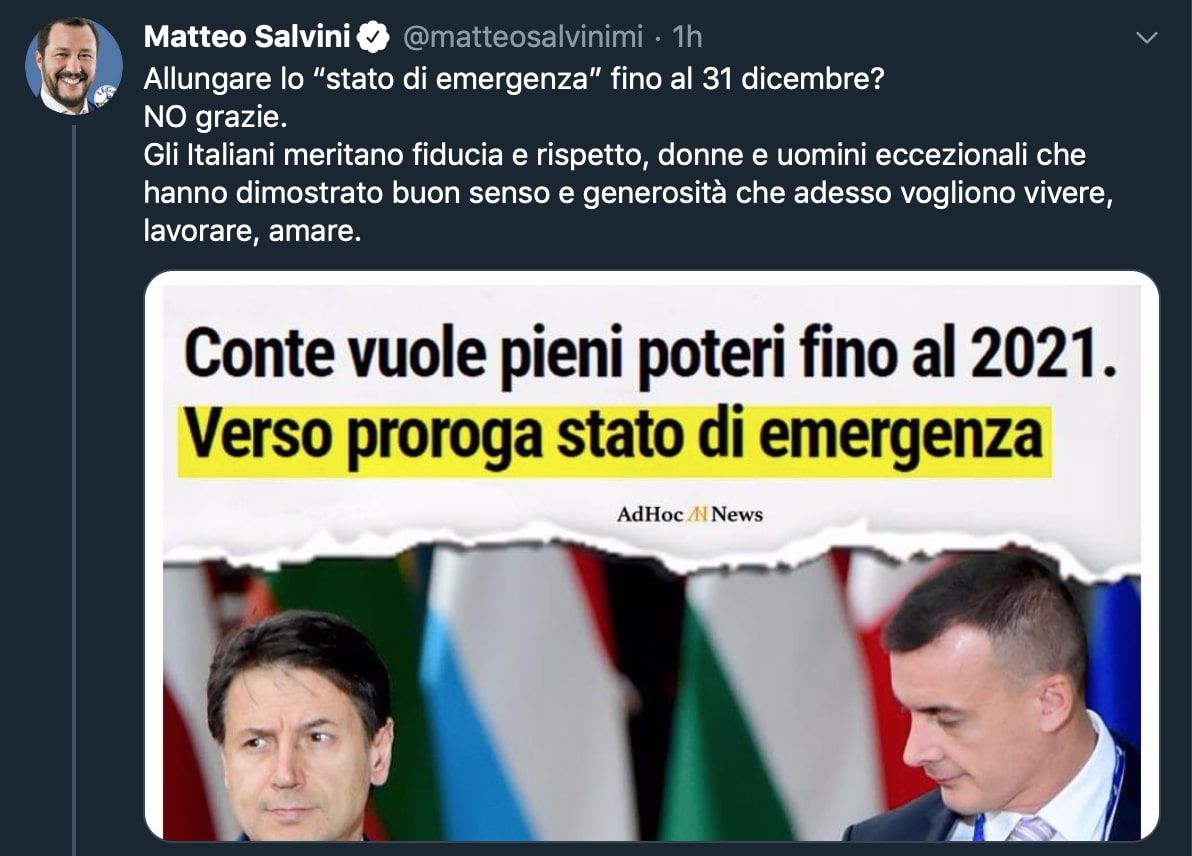 Pieni poteri, un anno dopo: adesso è Salvini che accusa Conte di volerli per sé article-post