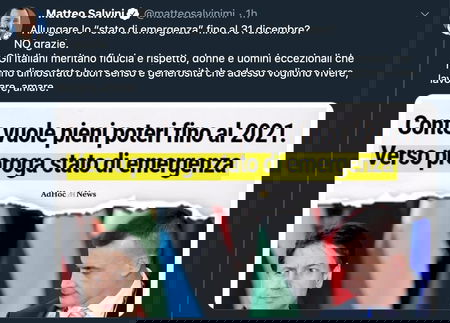 Pieni poteri, un anno dopo: adesso è Salvini che accusa Conte di volerli per sé article-post