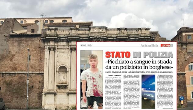 ragazzo picchiato da poliziotto