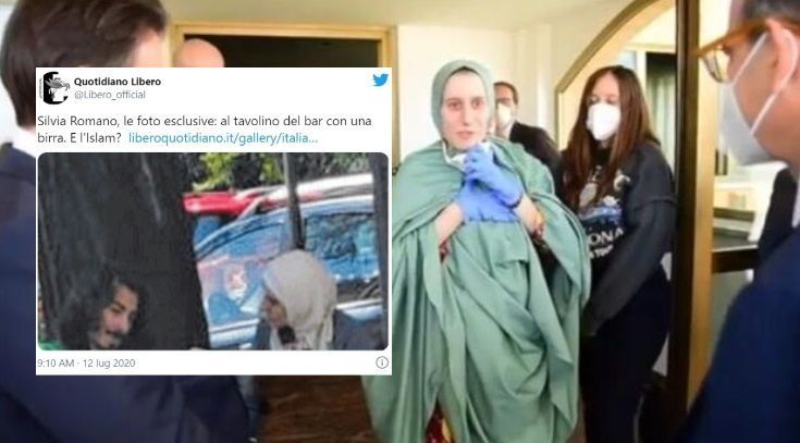«E l’Islam????»: la pioggia di critiche dei ferventi cattolici alle foto di Libero di Silvia Romano che beve birra