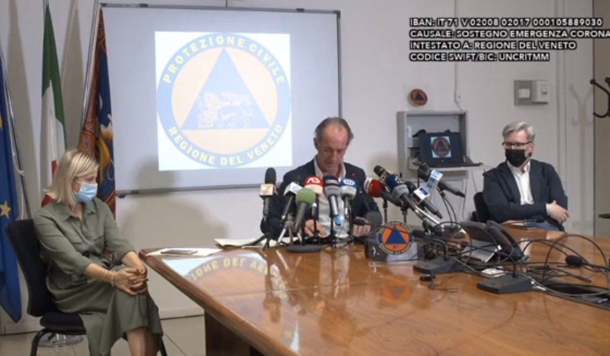 Indice Rt in Veneto a 1,63, Zaia propone «Tso e ricovero coatto per chi sa di essere positivo e va a feste e funerali» article-post