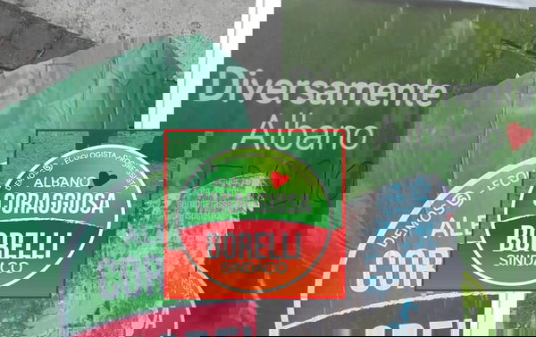 La scritta ‘fr*cio’ sul manifesto di Albano Coraggiosa, Schlein: «Atto vile»