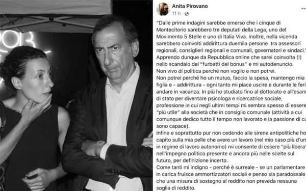 La consigliera comunale di Milano che si ‘auto-denuncia ’ per aver ottenuto il bonus Covid
