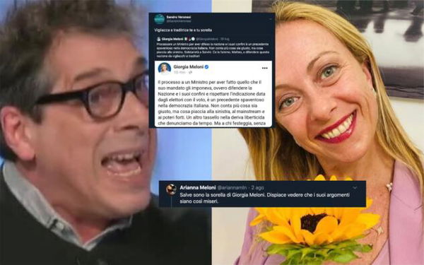 La replica della sorella di Giorgia Meloni ‘chiamata in causa’ da Sandro Veronesi