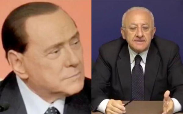 Berlusconi attacca De Luca: «La politica non è spettacolo»