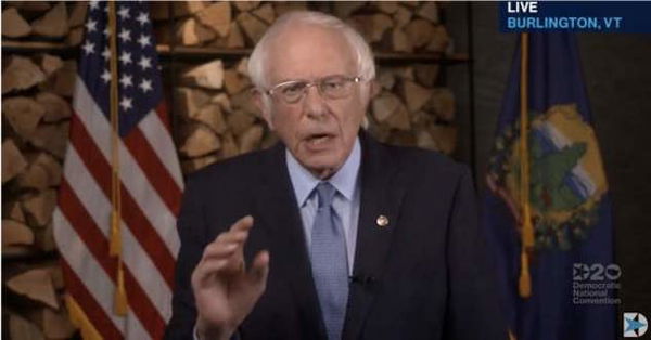 Sanders alla convention dem: «Nerone suonava mentre Roma bruciava. Trump gioca a golf»