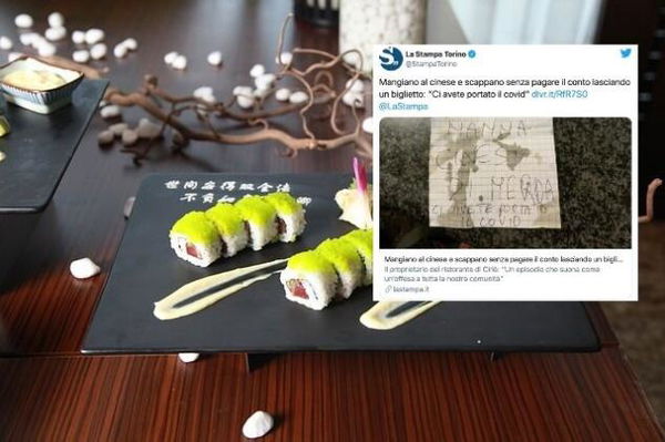 Sette giovani spendono 180 euro in sushi e non pagano il conto: «Ci avete portato il Covid»