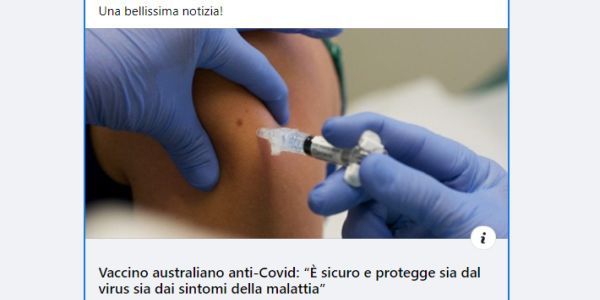 I commenti dei No-Vax a un articolo che parla di un nuovo vaccino australiano