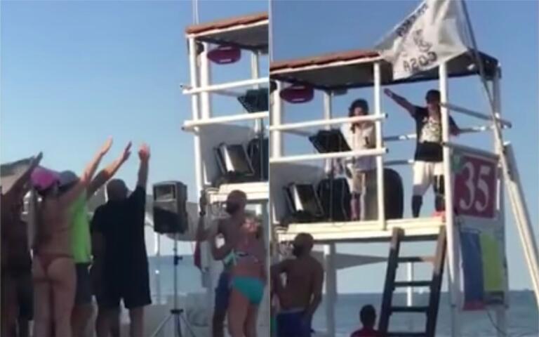 Cantano ‘Faccetta nera’ e fanno il saluto romano in spiaggia. Ma il video è dello scorso anno