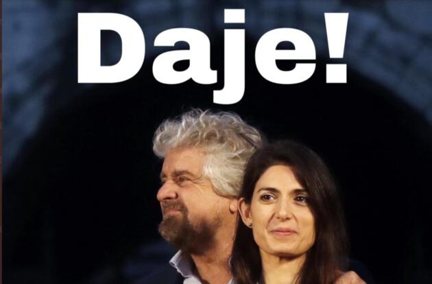 Grillo appoggia la ricandidatura della Raggi: «Daje!» article-post