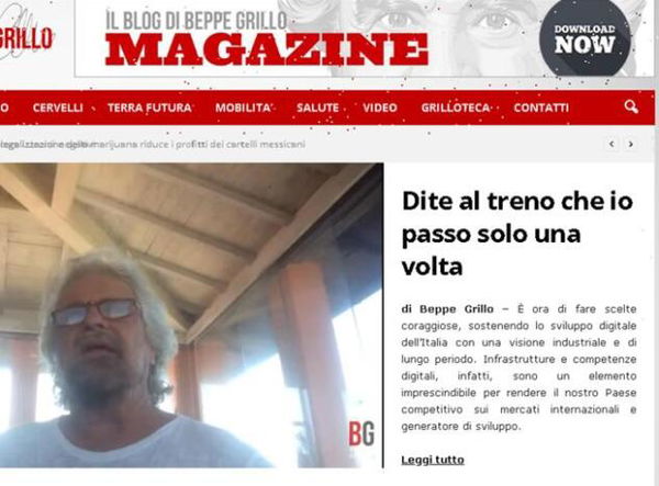 Grillo: «Il sogno era un movimento senza né sedi né tesori»