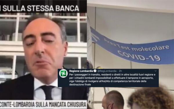Gallera dice che i test in aeroporto sono per tutti, ma la Regione dice altro
