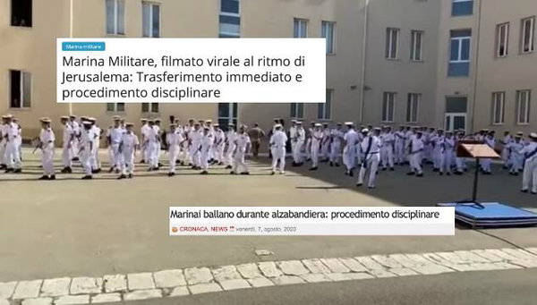 Non è vera la notizia del trasferimento dell’ufficiale della Marina Militare protagonista del ballo contestato