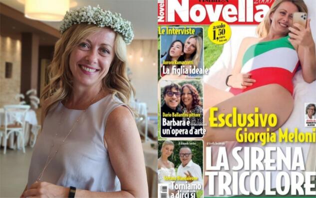 Su Novella 2000 Giorgia Meloni diventa la «sirena tricolore» article-post