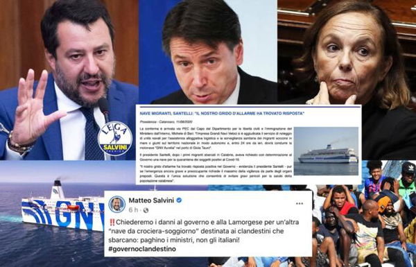 Perché la Lega attacca il governo per la nave-quarantena in Calabria se a chiederla è stata Jole Santelli?