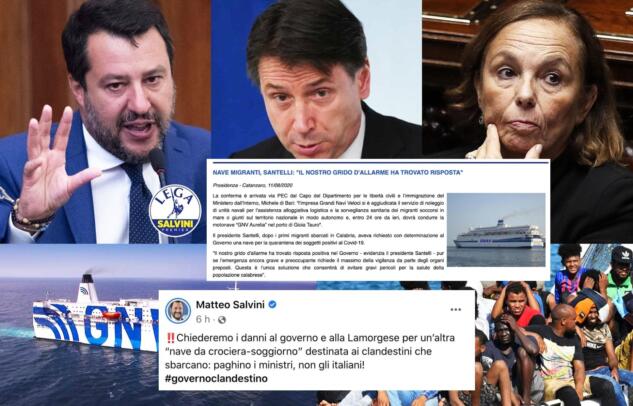 Perché la Lega attacca il governo per la nave-quarantena in Calabria se a chiederla è stata Jole Santelli? article-post