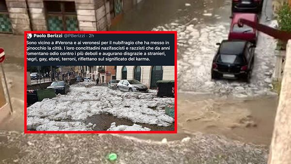 Perché il post del giornalista Paolo Berizzi su Verona e il karma sta facendo discutere