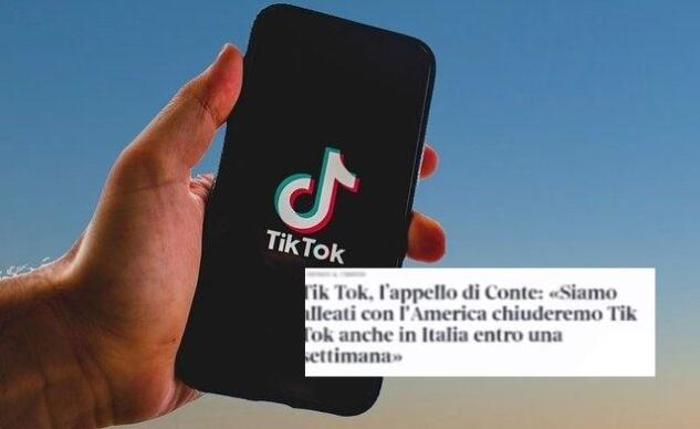 Non è vero che Conte vuole bannare TikTok in Italia Non è vero che Conte vuole bannare TikTok in Italia