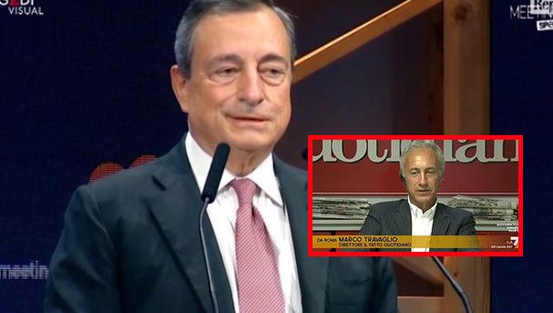 Travaglio su Draghi: «Non ha detto assolutamente nulla, ma lo ha detto benissimo» article-post