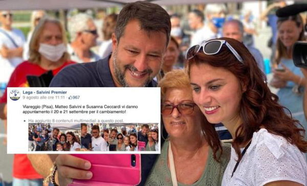 Secondo la Lega, Viareggio è in provincia di Pisa