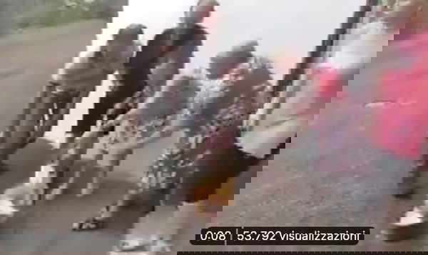 Gli anziani che bruciano la mascherina | VIDEO