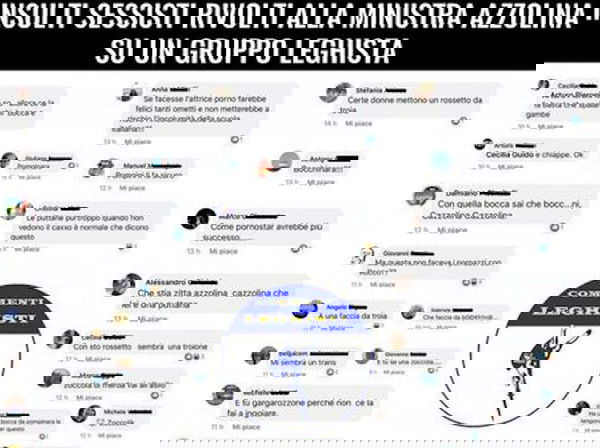 Insulti sessisti ad Azzolina in un gruppo Facebook leghista. La ministra: «Commenti infimi»