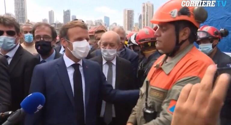 Macron a Beirut, l’appello dei libanesi: «Aiutaci a cacciare i nostri politici»