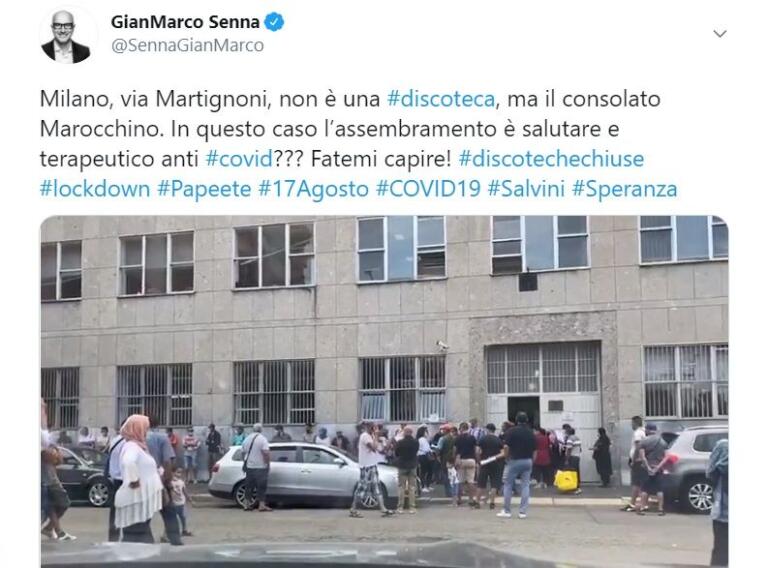 Milano, il consigliere che paragona la fila fuori dal consolato del Marocco a una serata in discoteca