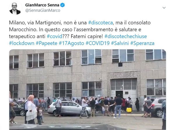 Milano, il consigliere che paragona la fila fuori dal consolato del Marocco a una serata in discoteca