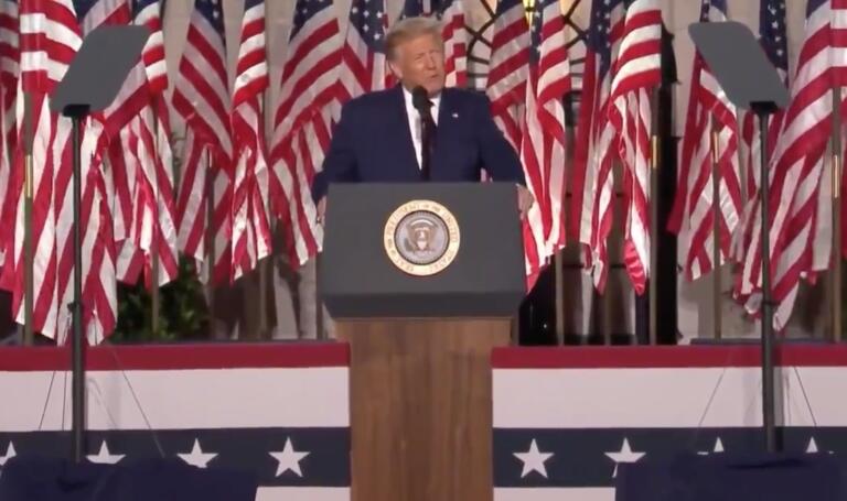 Tutte le fake news che Donald Trump ha detto nell’ultimo discorso alla Convention Repubblicana