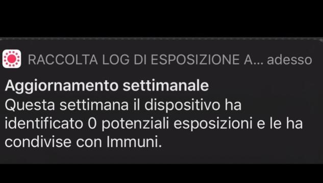 notifica zero contatti