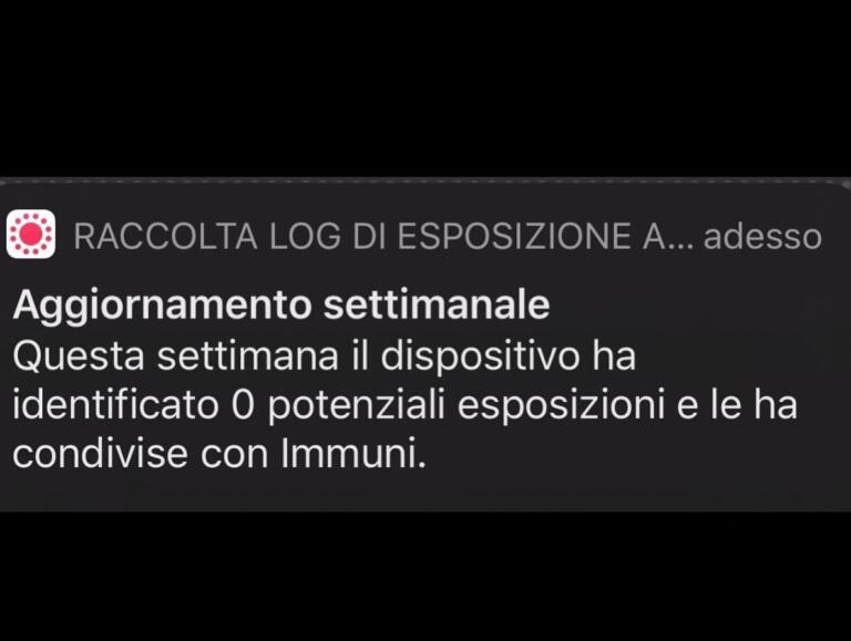 Cos’è la notifica ‘zero contatti’ legata all’app Immuni