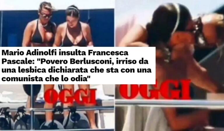 Libero definisce «insulto» il tweet di Adinolfi su Francesca Pascale e Paola Turci ma poi le chiama “amiche speciali”