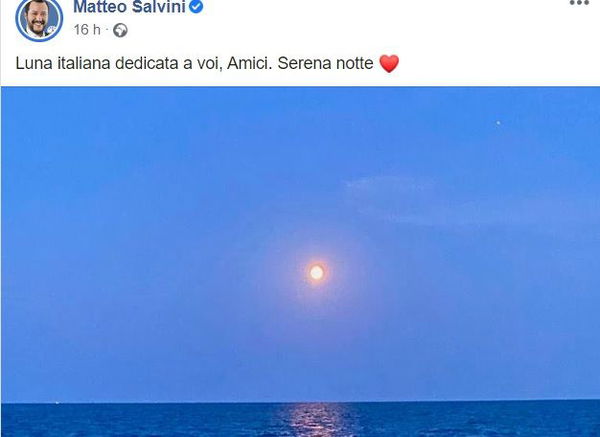 Per Matteo Salvini anche la luna ha una nazionalità (indovinate quale)