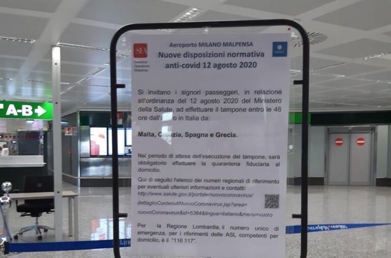 Dai giovani di rientro dalla Grecia, alla giornalista di Sky: le segnalazioni dei disservizi in Lombardia per i tamponi