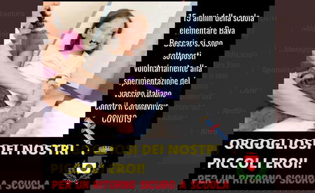 L’indignazione per i «bambini di Bugliano» volontari del vaccino Covid article-post