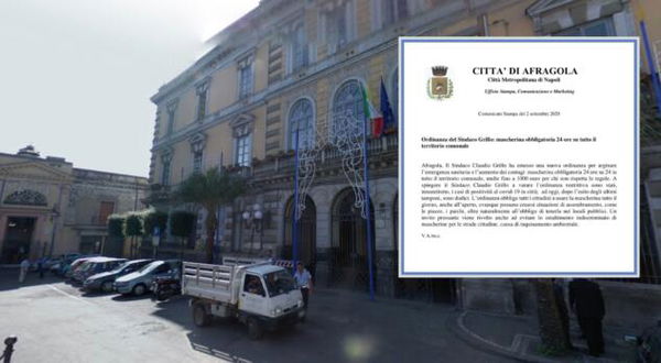 Ad Afragola tornano le mascherine obbligatorie 24 ore su 24