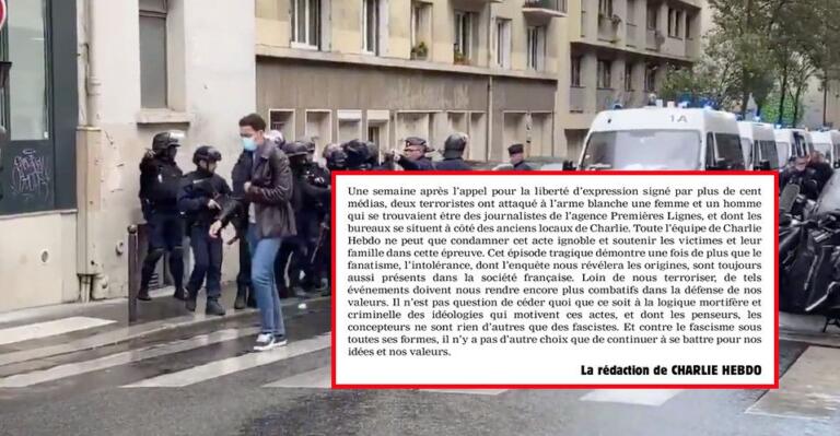 Charlie Hebdo sull’attacco a Parigi: «Chi lo ha fatto non è altro che un fascista» Charlie Hebdo sull’attacco a Parigi: «Chi lo ha fatto non è altro che un fascista»