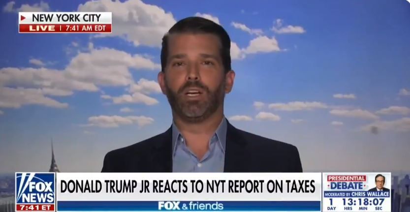 Evasione fiscale, Don Jr. difende il padre: “La gente non sa come funziona un business” article-post