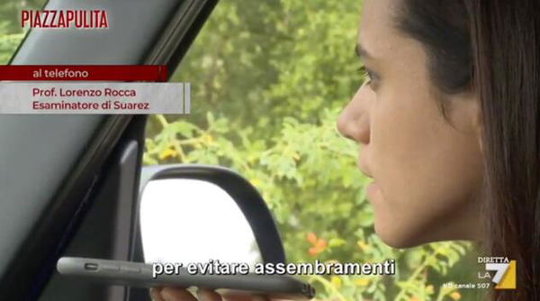 La versione dell’esaminatore di Suarez: «Esame breve per evitare assembramenti»