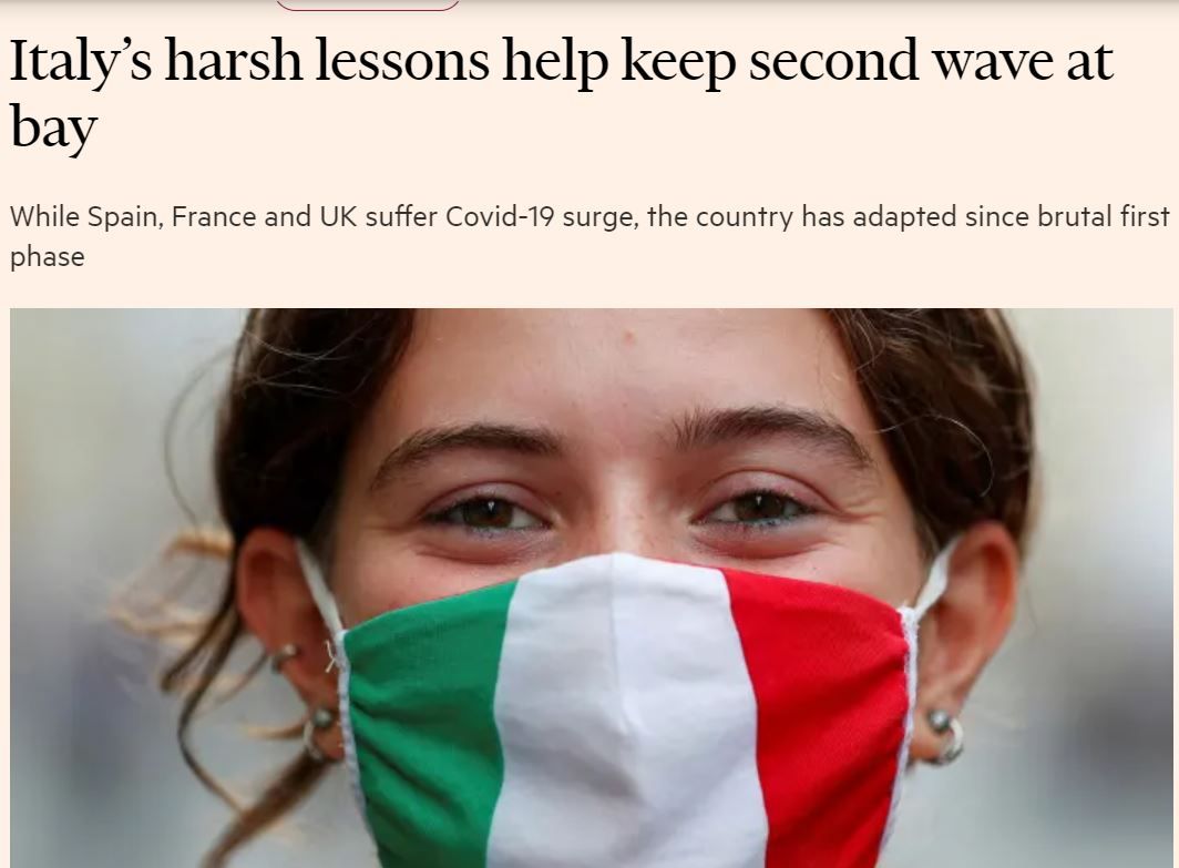 Emergenza Covid, sul Financial Times l’elogio dell’Italia article-post